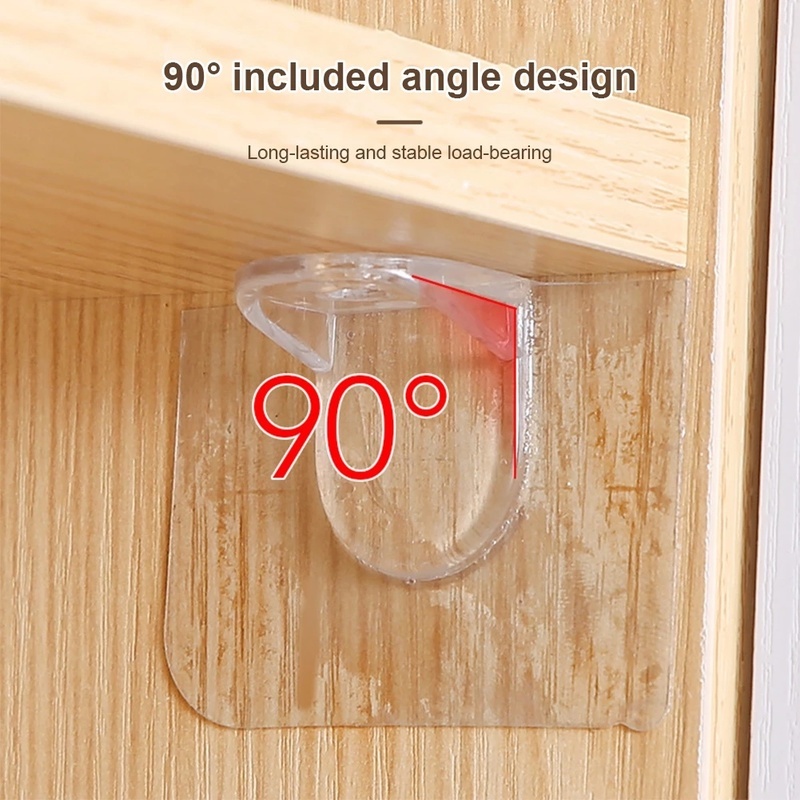 Set 4/6/8/12 Móc Treo Đồ Dán Tường Không Cần Khoan Lỗ