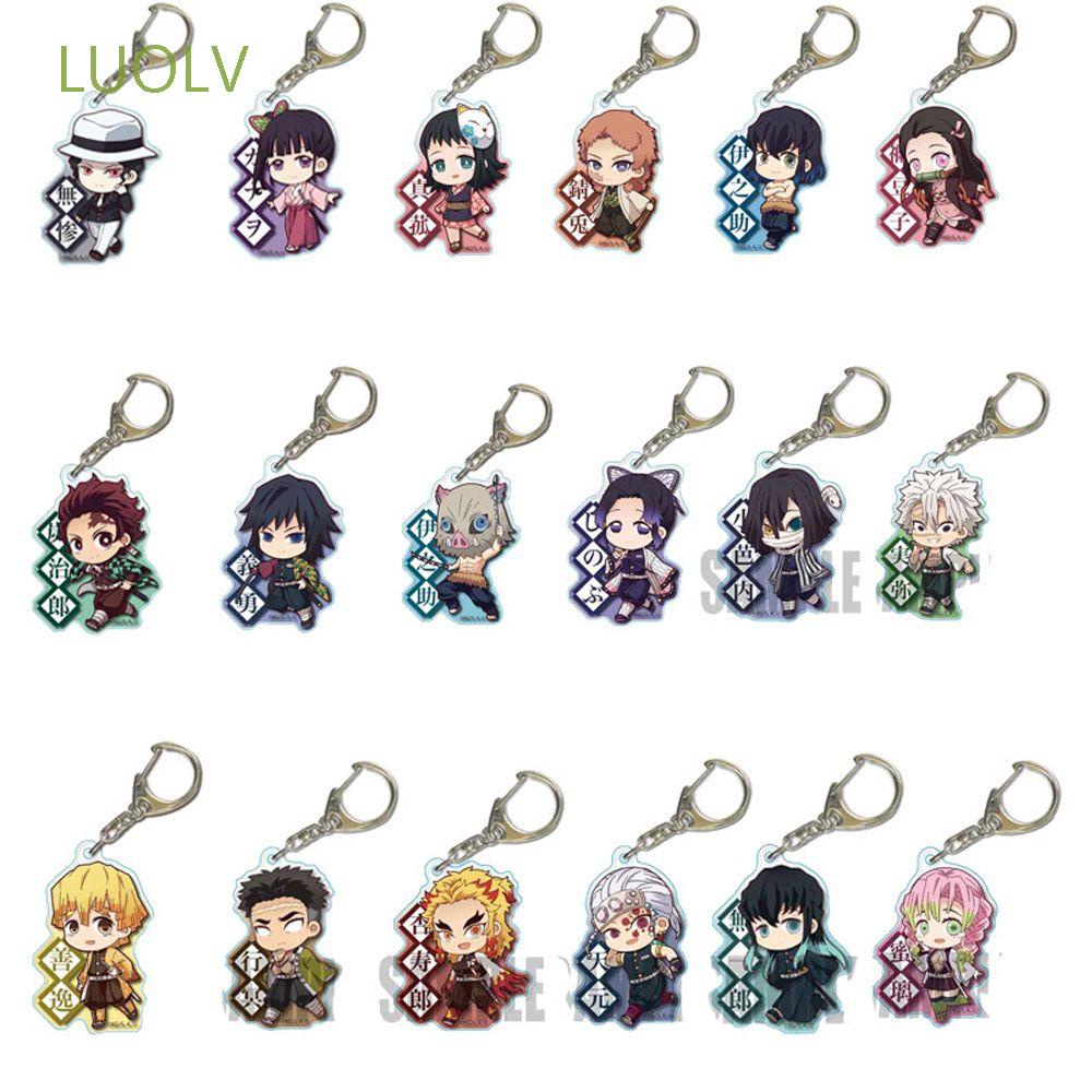 Móc Khóa Nhựa Acrylic Họa Tiết Hoạt Hình Anime Demon Slayer