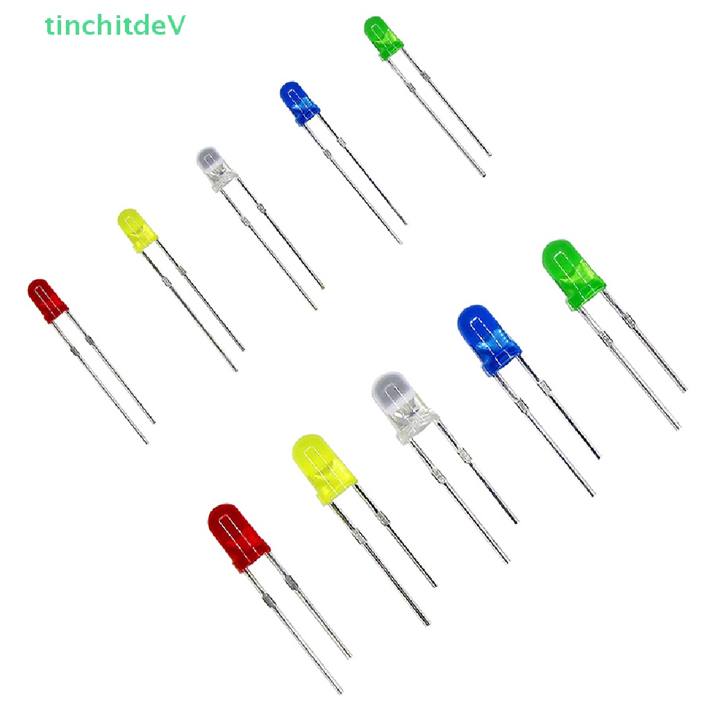 [TinchitdeV] 100 200 300 Đèn LED Diode Hình Tròn Năm Màu Sắc Đủ Loại