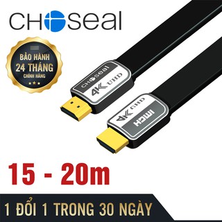 Dây cáp hdmi choseal 2.0/4k loại dẹt 15m, 20m, tivi, máy tính, bảo hành 2 năm