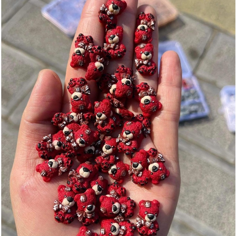 Charm gấu trang trí móng chính hãng, charm nail cao cấp (gấu cả con)