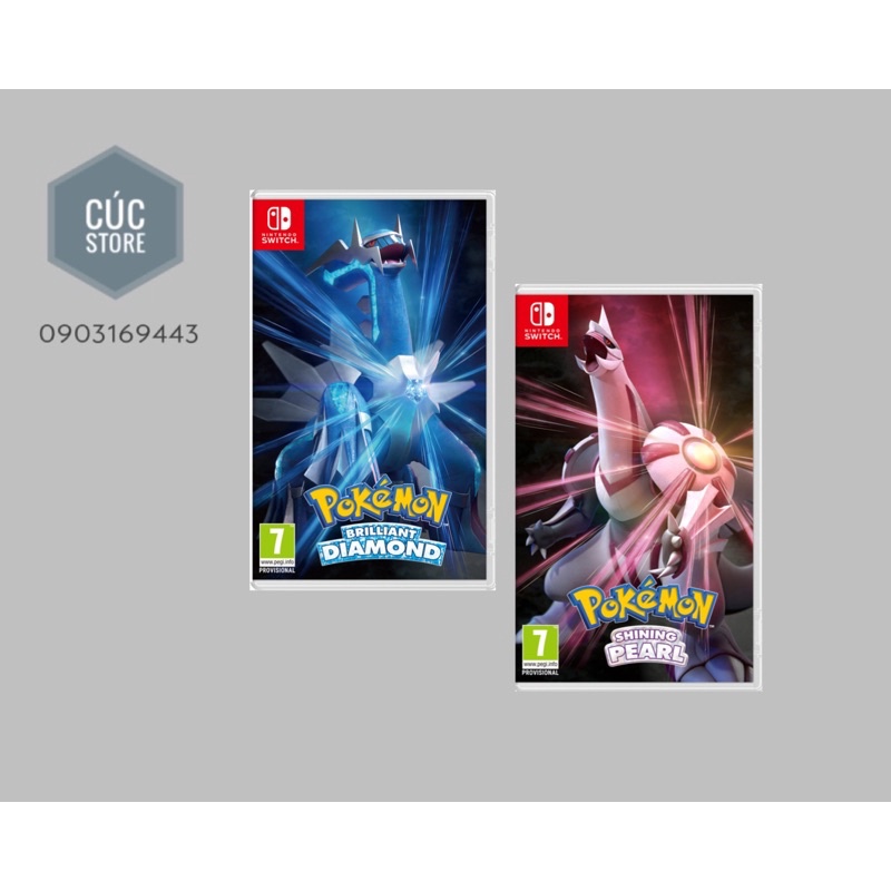 Đĩa chơi game SWITCH: P0kemon Brilliant Diamond và Shining Pearl