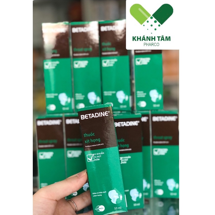 ! BETADINE Throat Spray 50ml - Dung dịch xịt họng
