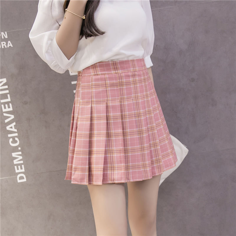 Chân Váy Chữ A Eo Cao Hoa Văn Kẻ Ô Phong Cách Hàn Quốc Thời Trang Dành Cho Nữ | BigBuy360 - bigbuy360.vn