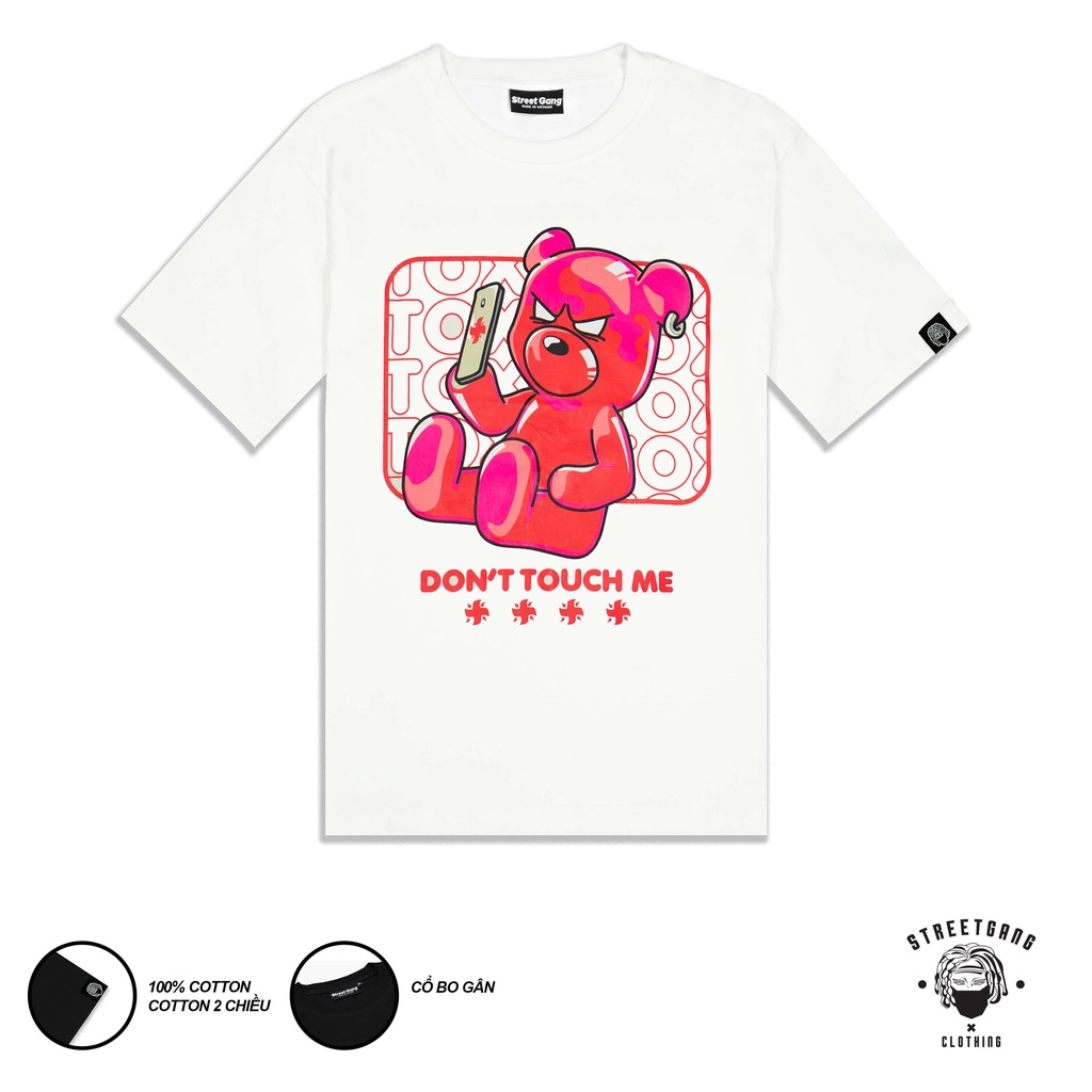 Áo thun Teddy - Trắng - Street Gang
