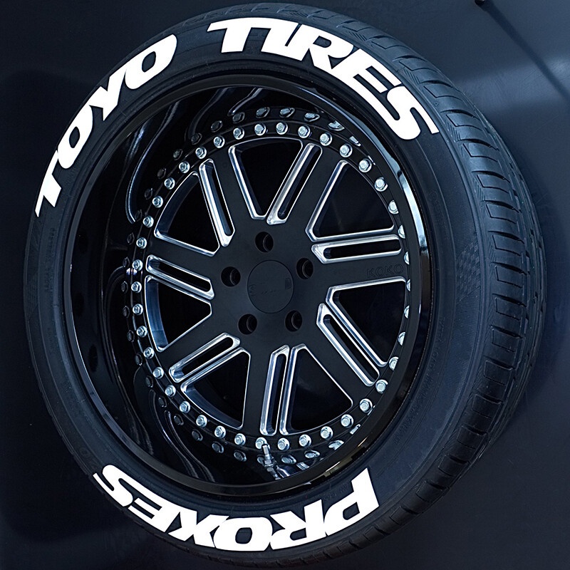 1 bộ Miếng dán trang trí bánh xe hơi hình chữ cái 3D 2.7Cm 1 TOYO TIRES PROXES Có thể trang trí một bánh xe