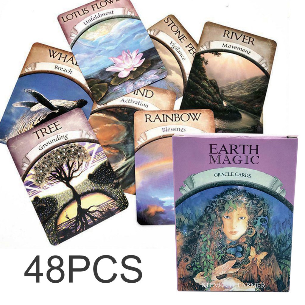 Bộ bài bói Oracle Earth Magic cards Tarot cực hay kèm hướng dẫn