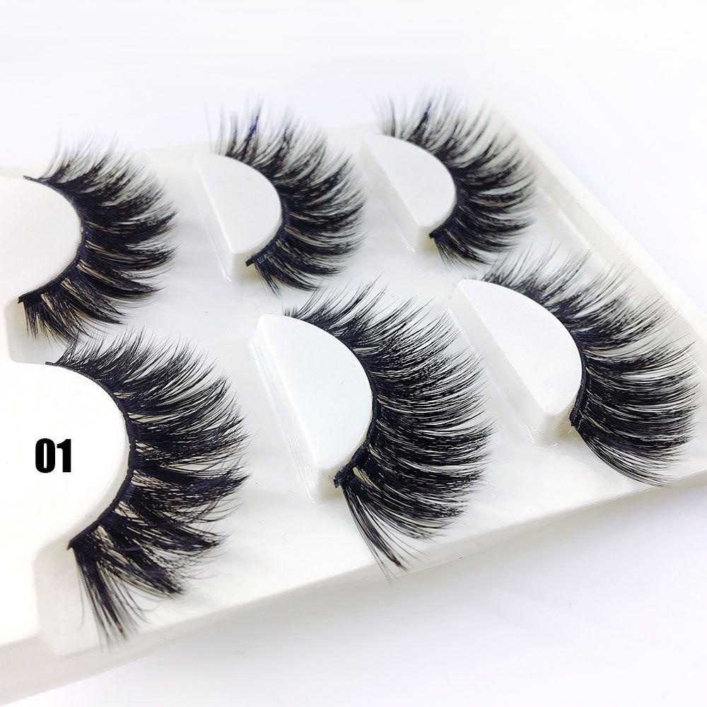 Set 3 Cặp Lông Mi Giả MIH SKONHED Thời Trang Dành Cho Nữ