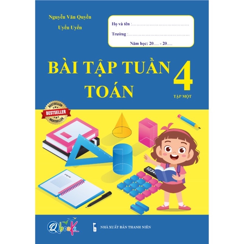 Sách - (Combo 2 cuốn) Bài Tập Tuần Toán và Tiếng Việt 4 - Tập 1