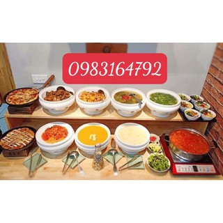 Bộ bát hâm nóng thức ăn bằng nến sz 21cm