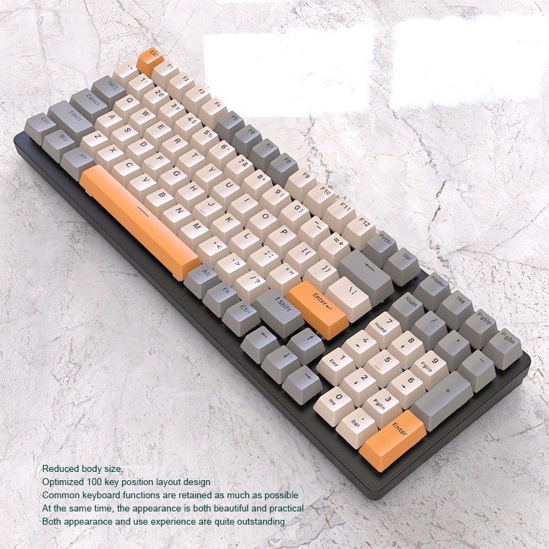 Bàn phím cơ rgb led K3 ZIYOU LANG Switch Blue 100 phím Bàn phím máy tính / 3C10