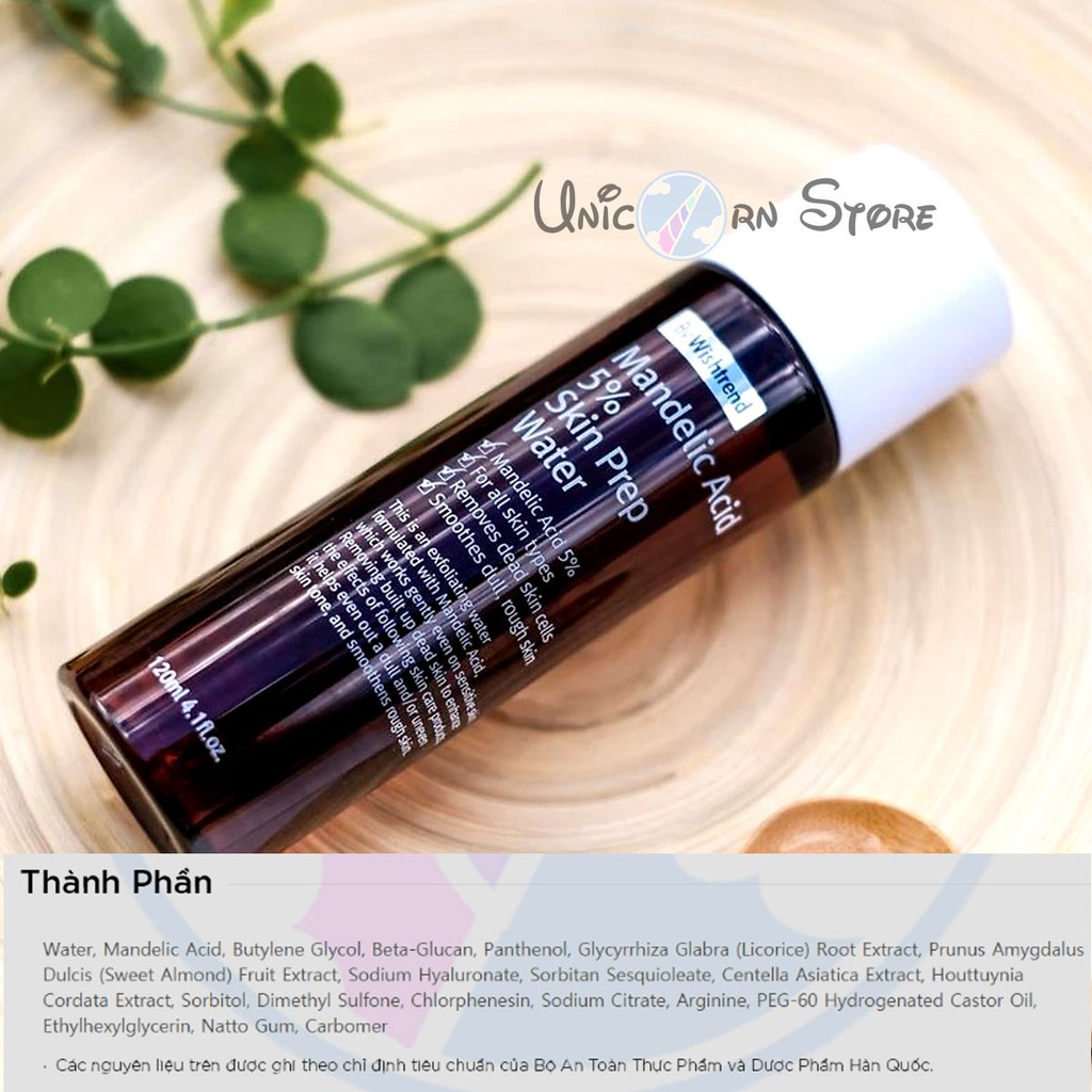 Dung Dịch Tẩy Tế Bào Chết By Wishtrend Mandelic Acid 5% Skin Prep Water 120ml | BigBuy360 - bigbuy360.vn