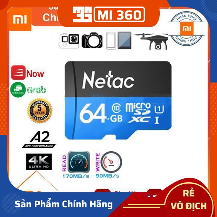 [Chính Hãng] Thẻ nhớ micro sd Netac 64GB U1 Class10