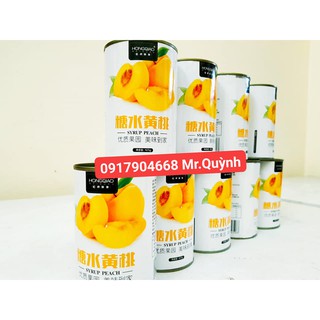 Đào Ngâm Đóng Hộp HongQiao 425gr - Làm Trà Đào (Giá Siêu Rẻ)