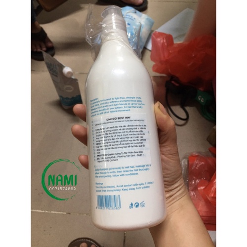 Cặp Gội Xa BEST WAY Vitamin E &amp; Collagen 800Ml Nuôi Dưỡng VÀ Phục Hồi Tóc Siêu Mượt Hàng Chính Hãng NAMI