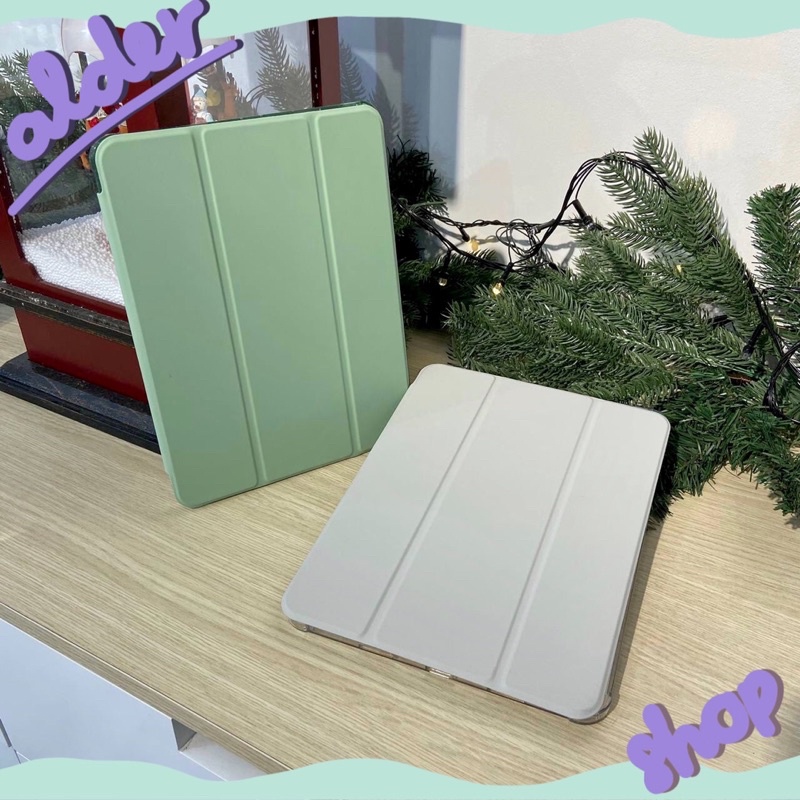 Bao da bảo vệ máy tính bảng / ipad kèm khe đựng bút sắc màu / nắp gập thông minh tắt mở màn hình