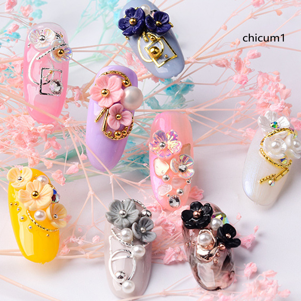 Hộp sequin đính móng trang trí 3D nghệ thuật thời trang