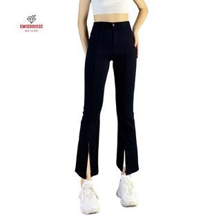Quần jean giấy loe xẻ trước Teenager  cap cao, vải jean cao cấp, mềm mịn, thoải mái - mã 899