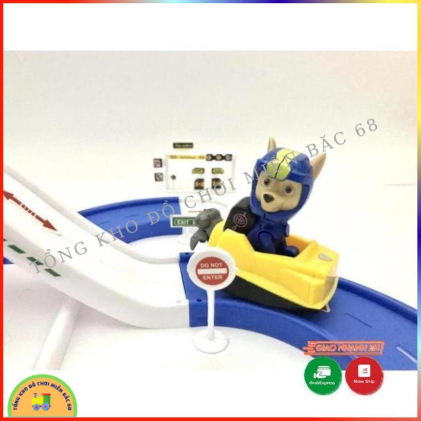 Tháp canh phòng chó cứu hộ Paw Patrol đồ chơi và mô hình lắp ráp cầu trượt bãi đỗ xe Parking Lot TKMB68