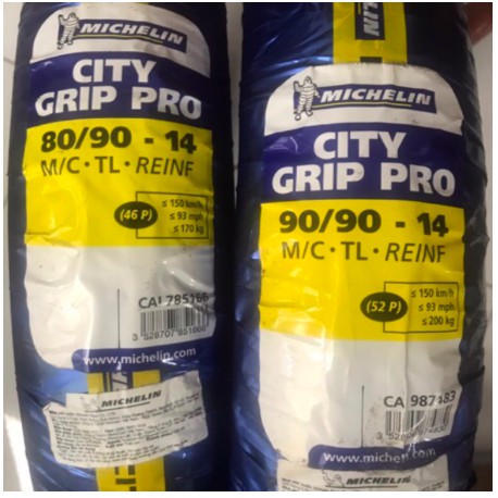 Lốp Michelin 80/90-14 và 90/90-14 city grip pro (xe airblade, vaio, click, SH mode)