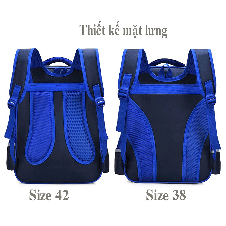 Balo học sinh tiểu học CAPITAL chống gù lưng cho bé trai siêu nhẹ, thoáng khí cho bé trai cấp 1, cấp 2