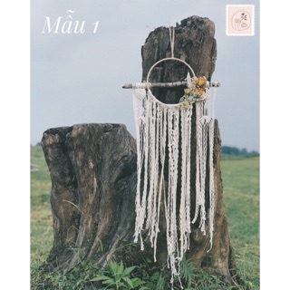 Macrame/dreamcatcher trang trí phong cách Bohemian