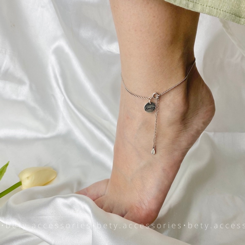 Lắc chân thời trang hàn quốc Bell/ Lucky/ Heart (không gỉ)