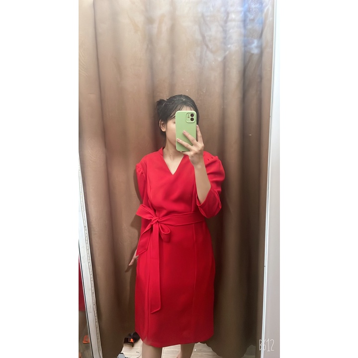 Đầm suông công sở có thắt betl hàng dư xịn vnxk