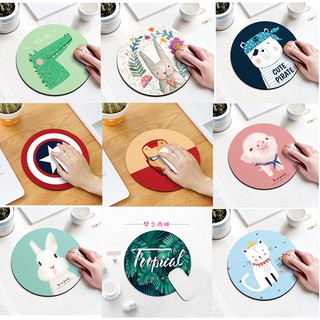 [22x22x0.3 cm] Miếng lót chuột dễ thương hình tròn đường kính  22 cm - ảnh thực tế