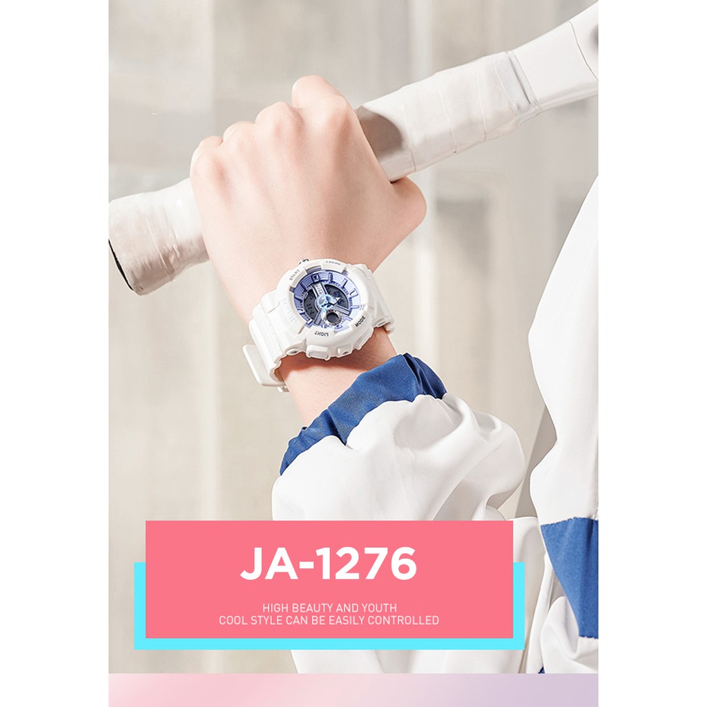 Đồng hồ Unisex JULIUS JA-1276B dây nhựa dáng thể thao
