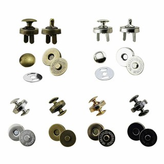 Nút hít nam châm dạng đinh tán  trang trí túi ví ( set 5 bộ)