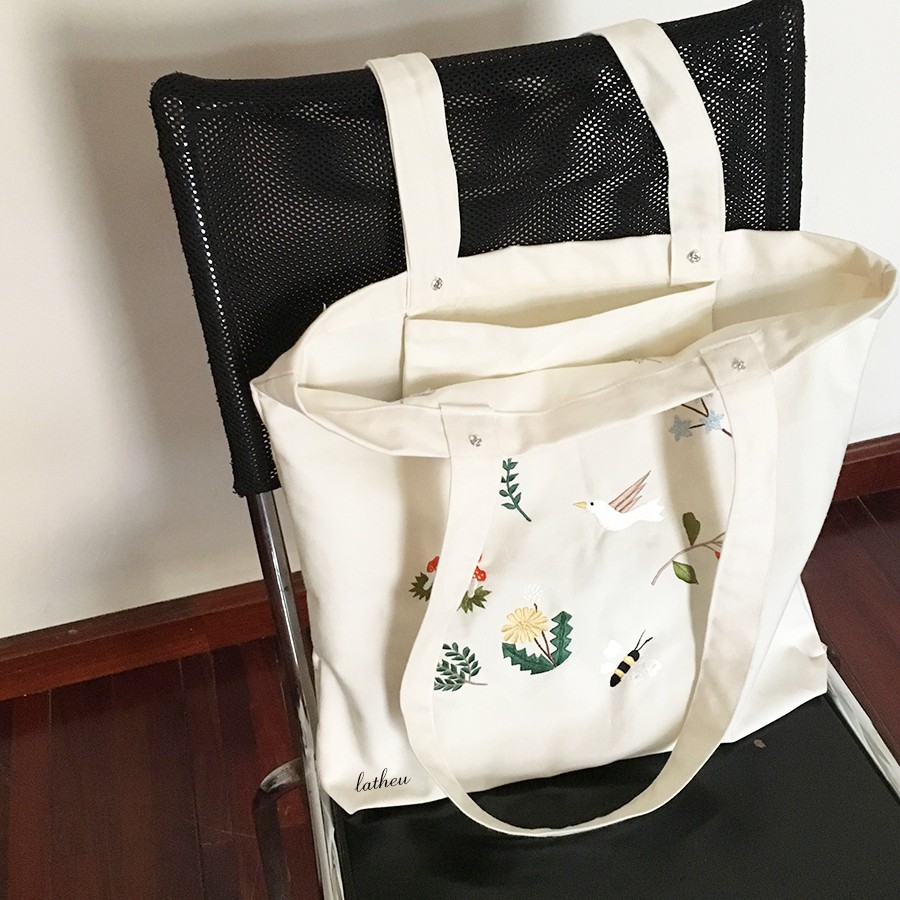 Túi tote canvas, túi vải Garden
