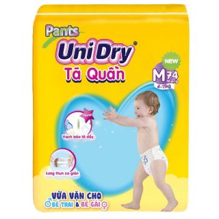 Tã quần Unidry size M 74 miếng (cho bé 6 - 11kg)