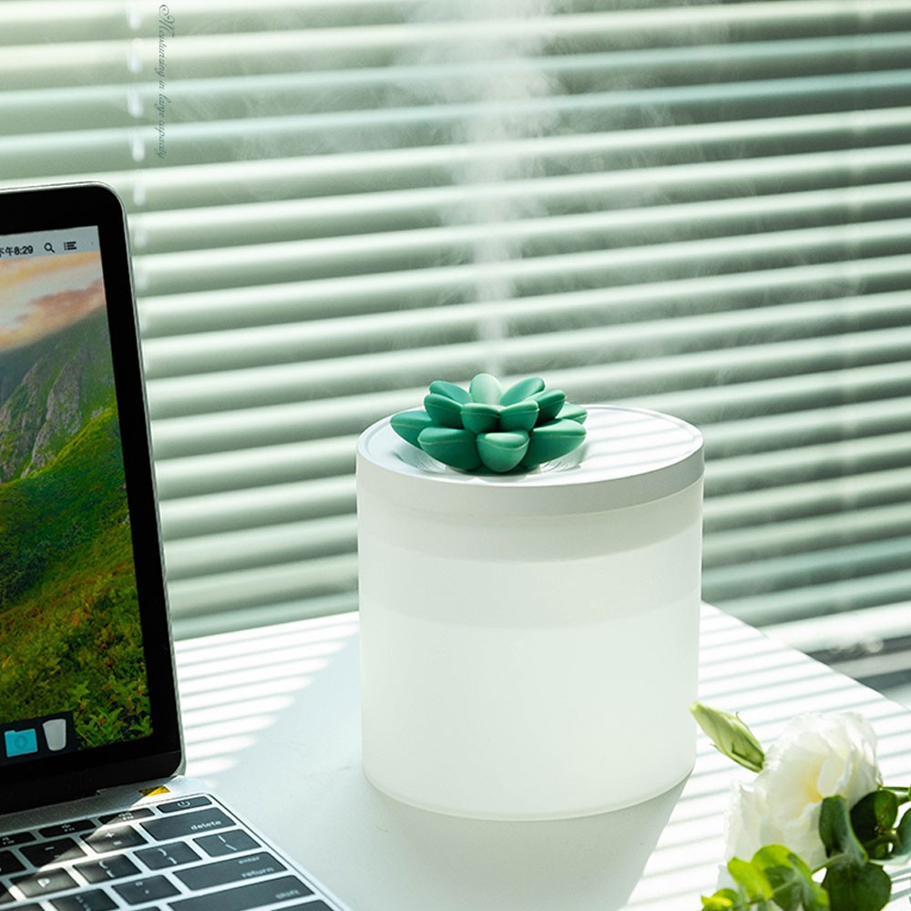 Uareliffe Lotus Humidifier 800ML 2 chế độ phun sương Máy tạo ẩm không khí Mute Spray 4 giờ Tự động ngắt nguồn USB Sạc máy tính để bàn Máy tạo sương mù Máy khuếch tán không khí di động cho phòng ngủ tại phòng ngủ tập thể