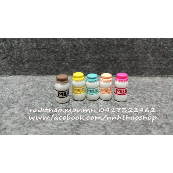 charm , minithing trang trí mô hình, tiểu cảnh_chai sữa