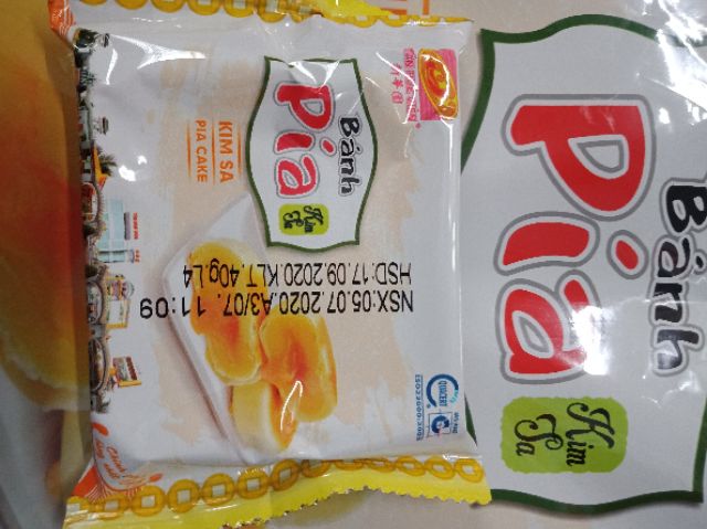 Bánh pía kim sa đậu Tân Huê viên túi 12 cái 500g