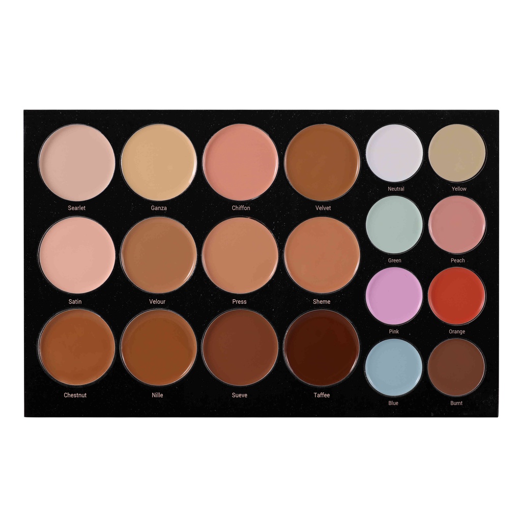 BẢNG CHE KHUYẾT ĐIỂM VÀ CHỈNH MÀU CHUYÊN NGHIỆP VACOSI 20 Ô - 20CC CONCEAL & CORRECT | BigBuy360 - bigbuy360.vn