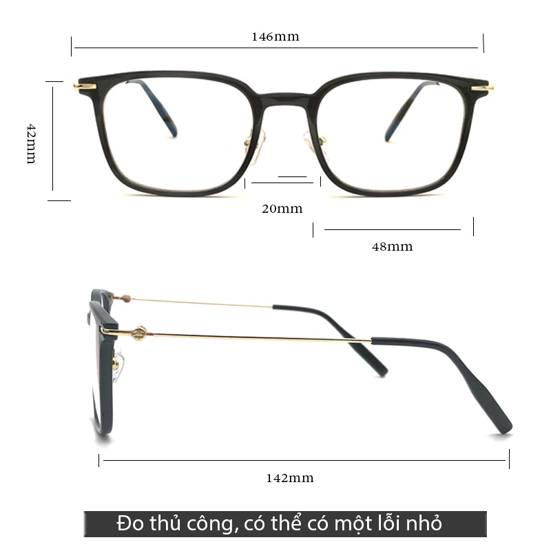 LUSEEN Kính đổi màu chống bức xạ chống ánh sáng xanh cho nam nữ AG2228