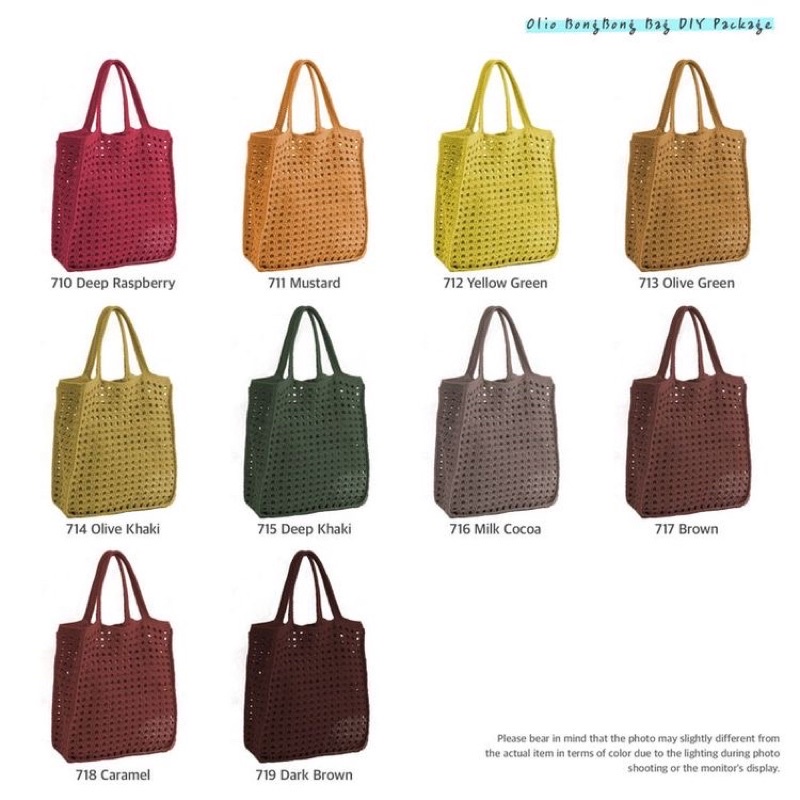 NET CROCHETBAG - TÚI TOTE LEN BASIC