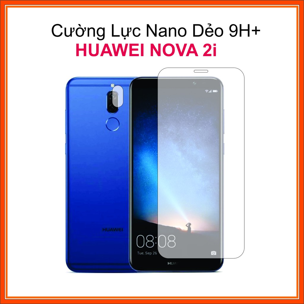 Cường lực mặt trước sau Huawei Nova 2i Cường lực Nano Dẻo 9H+