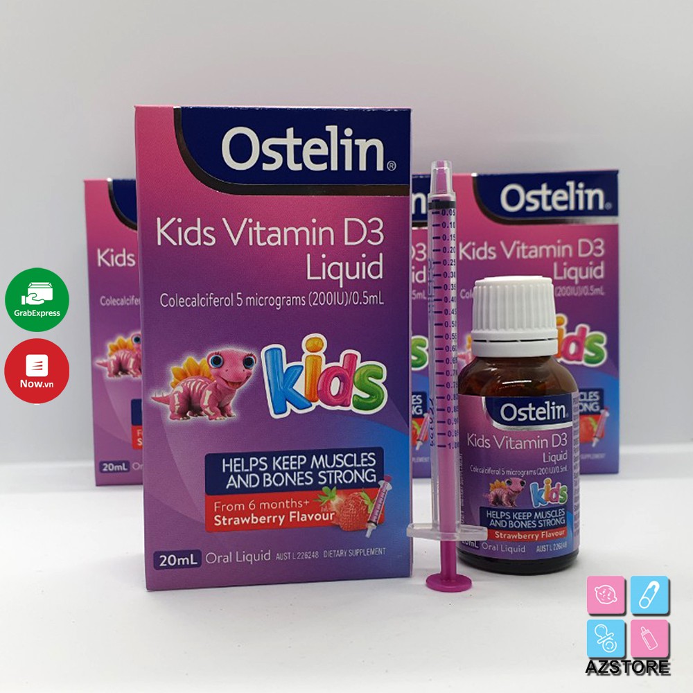 Vitamin D3 Ostelin Liquid 20ml Úc