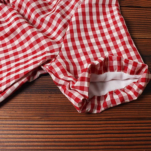 Áo Sơ Mi Tay Ngắn Phồng Cổ Chữ V Họa Tiết Kẻ Sọc Phong Cách Hàn Quốc Thời Trang Mùa Hè Mới Cho Nữ