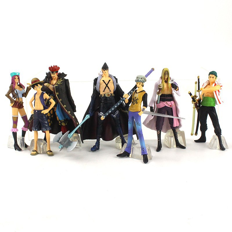 Set 7 Mô Hình Nhân Vật Phim Hoạt Hình One Piece 9.5-11.5cm