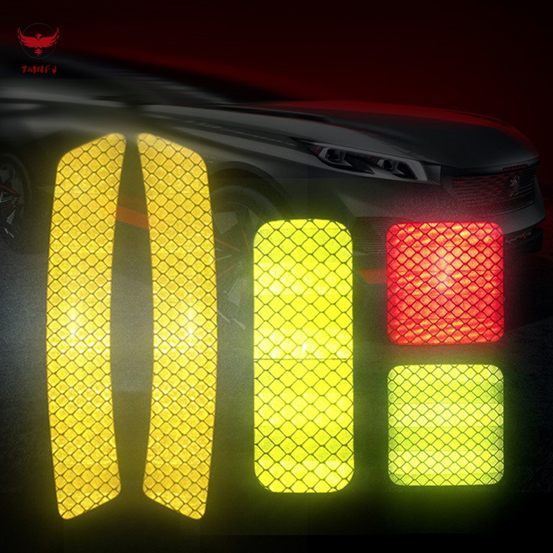 Set 10 Miếng Dán Phản Quang Cho Cửa Xe Ô Tô