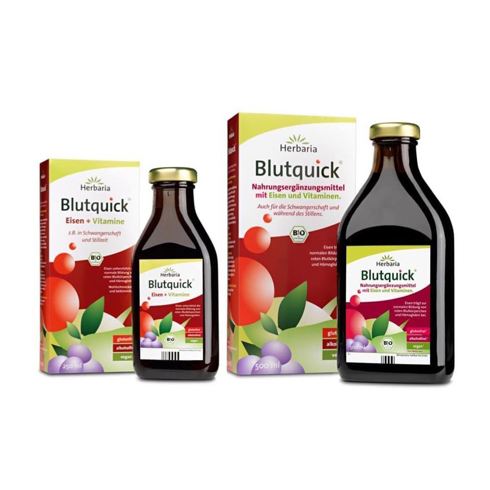 Siro bổ sung sắt và Vitamin hữu cơ cho mẹ 500ml - Blutquick