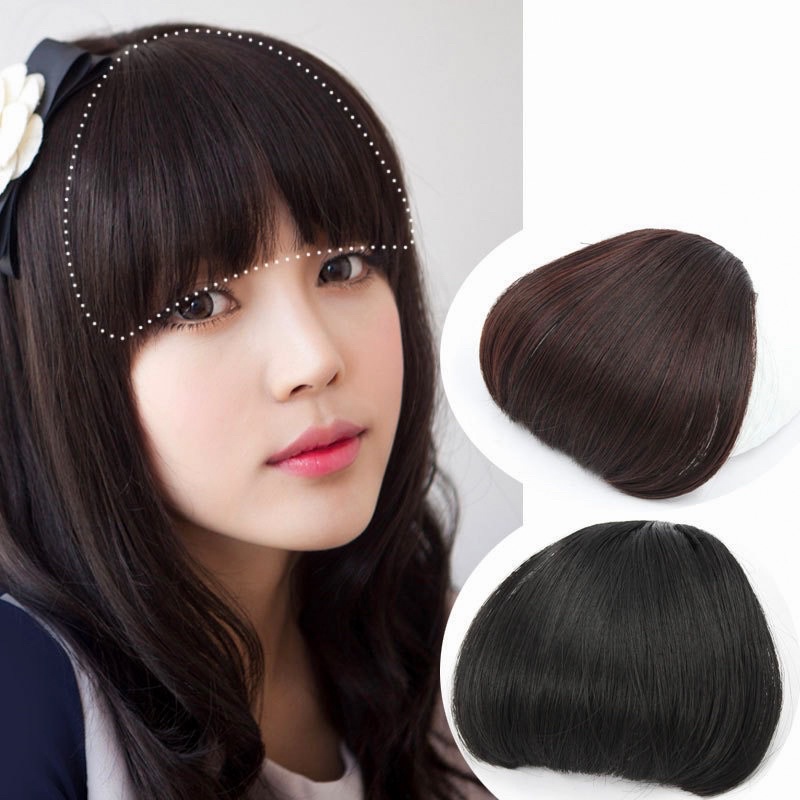 mái giả ngố dày tơ nhân tạo ( ảnh tự chụp)