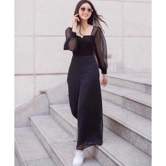 Jumpsuit ống rộng