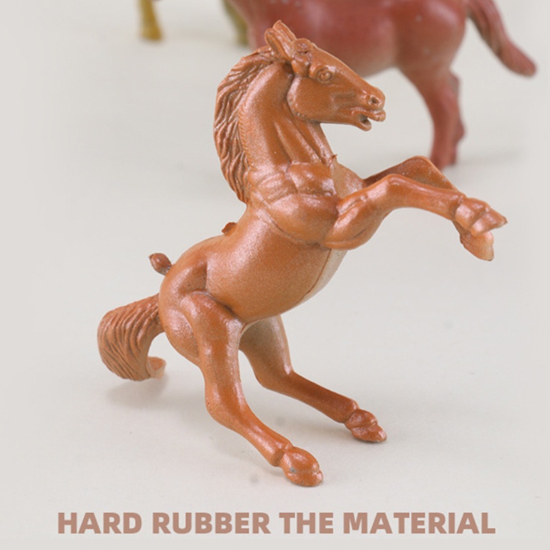 Bộ Đồ Chơi Ngựa Gỗ Dễ Thương Dùng Trang Trí Bánh Cupcake