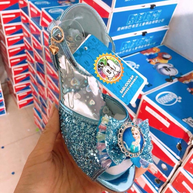 Giày elsa xanh ngọc