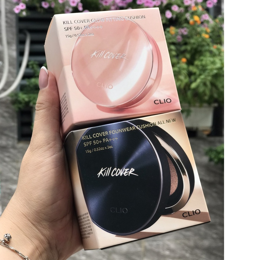 Phấn Nước Clio Kill Cover Founwear Cushion All New/ Glow Fitting SPF50+PA+++